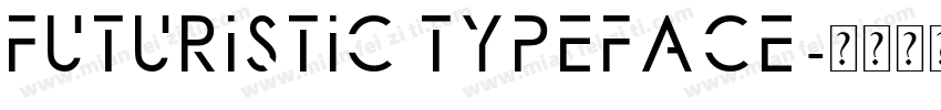 futuristic typeface字体转换